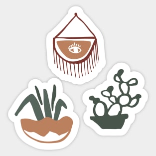 Boho aesthetic minimalism Sticker